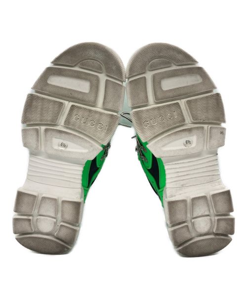 GUCCI（グッチ）GUCCI (グッチ) フラッシュトレックスニーカー グリーン サイズ:6 1/2の古着・服飾アイテム