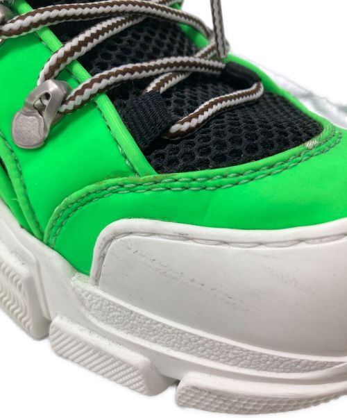 GUCCI（グッチ）GUCCI (グッチ) フラッシュトレックスニーカー グリーン サイズ:6 1/2の古着・服飾アイテム