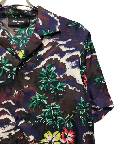 DSQUARED2（ディースクエアード）DSQUARED2 (ディースクエアード) アロハシャツ ブラウン サイズ:SIZE 44の古着・服飾アイテム