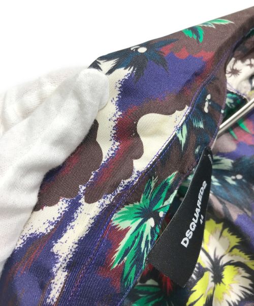 DSQUARED2（ディースクエアード）DSQUARED2 (ディースクエアード) アロハシャツ ブラウン サイズ:SIZE 44の古着・服飾アイテム