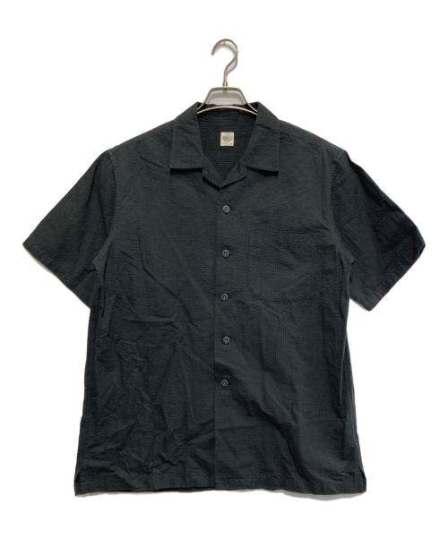 Ron Herman（ロンハーマン）Ron Herman (ロンハーマン) シアサッカーシャツ ブラック サイズ:Lの古着・服飾アイテム