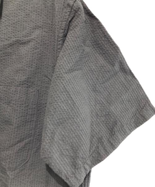 Ron Herman（ロンハーマン）Ron Herman (ロンハーマン) シアサッカーシャツ ブラック サイズ:Lの古着・服飾アイテム