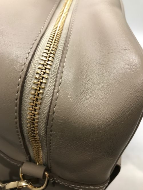 ANYA HINDMARCH（アニヤ・ハインドマーチ）ANYA HINDMARCH (アニヤハインドマーチ) ハンドバッグ グレー×イエローの古着・服飾アイテム