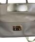 中古・古着 ANYA HINDMARCH (アニヤ・ハインドマーチ) ハンドバッグ グレー×イエロー サイズ:不明：4000円