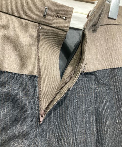 IRENE（アイレネ）IRENE (アイレネ) Shadow Plaid Pants グレー サイズ:34の古着・服飾アイテム
