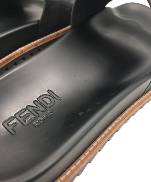 FENDI（フェンディ）FENDI (フェンディ) Rubber Slides（ラバースライド） ブラック サイズ:10の古着・服飾アイテム