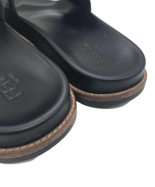 FENDI（フェンディ）FENDI (フェンディ) Rubber Slides（ラバースライド） ブラック サイズ:10の古着・服飾アイテム