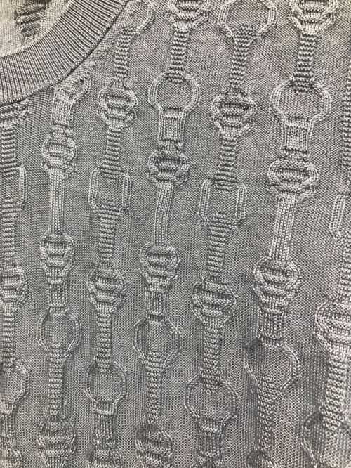 HERMES（エルメス）HERMES (エルメス) ノースリーブニット スカイブルー サイズ:36の古着・服飾アイテム