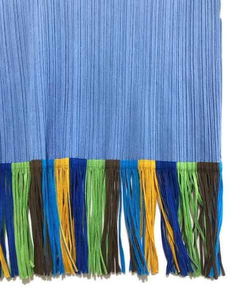 PLEATS PLEASE（プリーツプリーズ）PLEATS PLEASE (プリーツプリーズ) プリーツノースリーブカットソー スカイブルー サイズ:3の古着・服飾アイテム