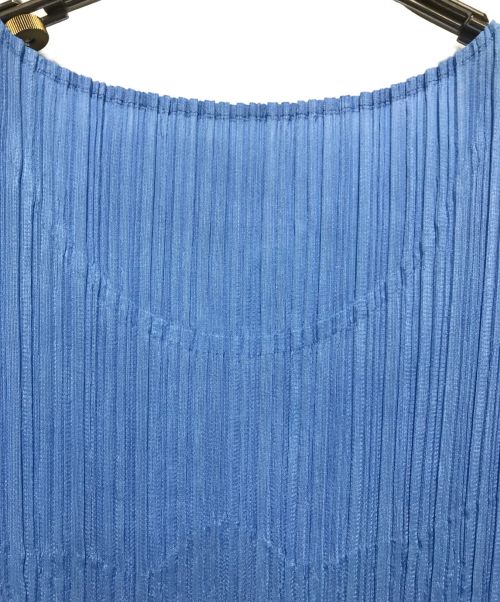 PLEATS PLEASE（プリーツプリーズ）PLEATS PLEASE (プリーツプリーズ) プリーツノースリーブカットソー スカイブルー サイズ:3の古着・服飾アイテム