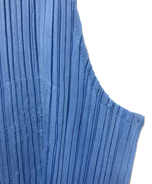 PLEATS PLEASE（プリーツプリーズ）PLEATS PLEASE (プリーツプリーズ) プリーツノースリーブカットソー スカイブルー サイズ:3の古着・服飾アイテム