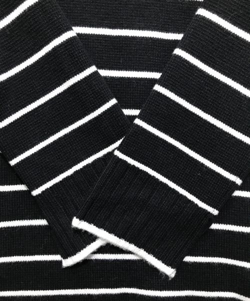 HER LIP TO（ハーリップトゥ）HER LIP TO (ハーリップトゥ) Striped Turtleneck Mini Knit Dress ブラック サイズ:Mの古着・服飾アイテム