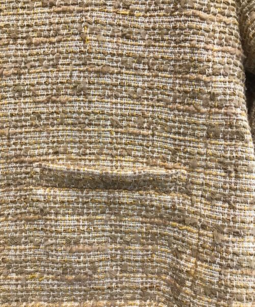 DRESSTERIOR（ドレステリア）DRESSTERIOR (ドレステリア) ツィードフリンジジャケット ベージュ サイズ:36 未使用品の古着・服飾アイテム