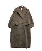 CLANEクラネ）の古着「DOUBLR WOOL LONG COAT」｜ブラウン