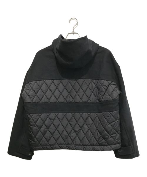 CHRISTIAN DADA（クリスチャンダダ）CHRISTIAN DADA (クリスチャンダダ) 19AW フーデッドキルティング切替ジャケット ブラック サイズ:48の古着・服飾アイテム