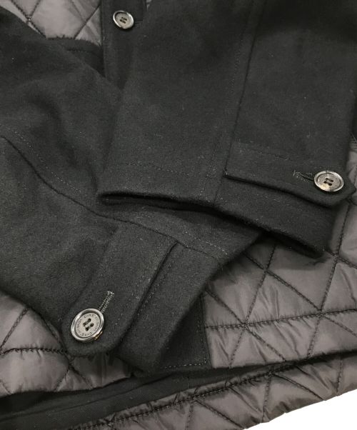 CHRISTIAN DADA（クリスチャンダダ）CHRISTIAN DADA (クリスチャンダダ) 19AW フーデッドキルティング切替ジャケット ブラック サイズ:48の古着・服飾アイテム