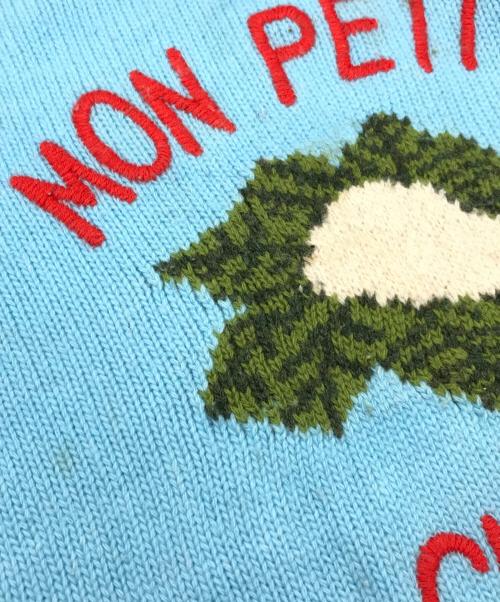 GUCCI（グッチ）GUCCI (グッチ) ニット ブルー サイズ:6（120/60）の古着・服飾アイテム