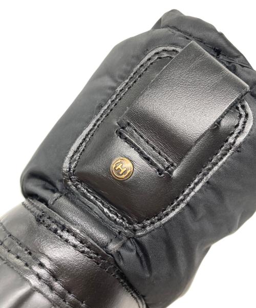 HUNTER（ハンター）HUNTER (ハンター) スノーキルトショートブーツ ブラック サイズ:UK4の古着・服飾アイテム