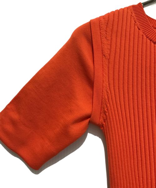 LE CIEL BLEU（ルシェルブルー）LE CIEL BLEU (ルシェルブルー) コクーンニットドレス オレンジ サイズ:36の古着・服飾アイテム