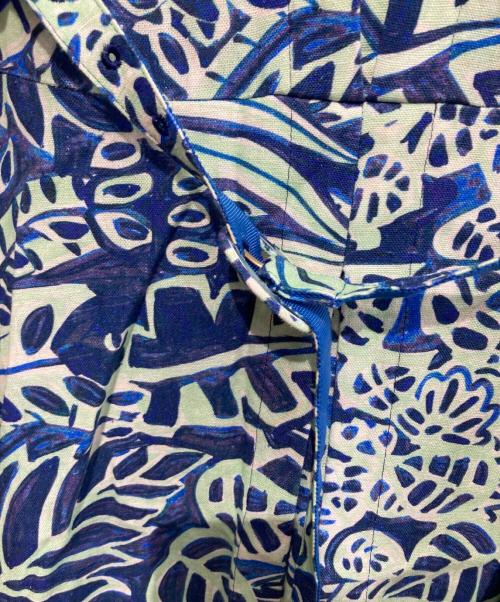ANAYI（アナイ）ANAYI (アナイ) 花柄リネンブレンドノースリーブワンピース ライトグリーン サイズ:36の古着・服飾アイテム