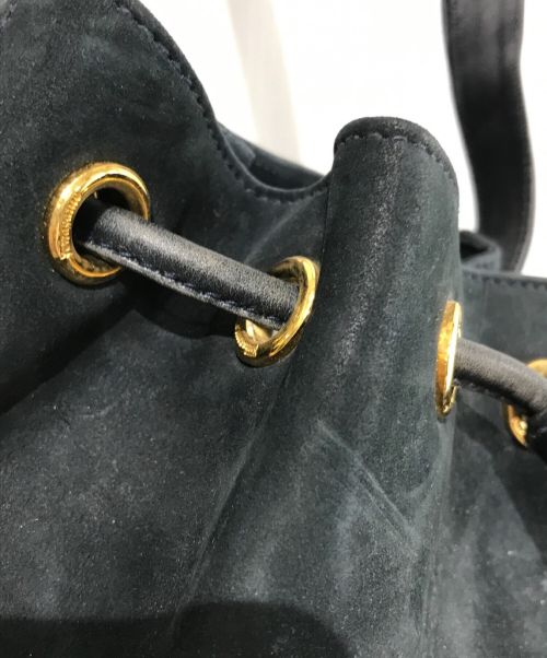 Salvatore Ferragamo（サルヴァトーレ フェラガモ）Salvatore Ferragamo (サルヴァトーレ フェラガモ) ヴィンテージヴァラリボンショルダーバッグ ネイビーの古着・服飾アイテム