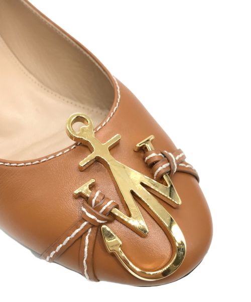 J.W.ANDERSON（ジェイダブリューアンダーソン）J.W.ANDERSON (ジェイダブリューアンダーソン) フラットシューズ ブラウン サイズ:36 1/2の古着・服飾アイテム