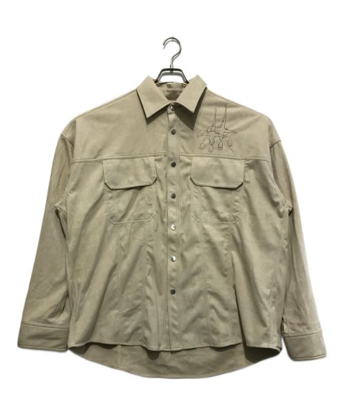 CVTVLIST（カタリスト）CVTVLIST (カタリスト) アンダークロススウェードシャツ ベージュ サイズ:2の古着・服飾アイテム