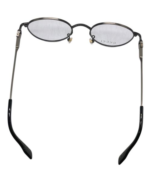 GUCCI（グッチ）GUCCI (グッチ) ラウンドメガネ ブラック サイズ:49□21-140の古着・服飾アイテム