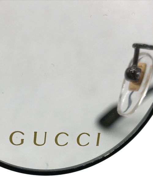 GUCCI（グッチ）GUCCI (グッチ) ラウンドメガネ ブラック サイズ:49□21-140の古着・服飾アイテム