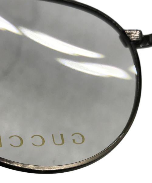 GUCCI（グッチ）GUCCI (グッチ) ラウンドメガネ ブラック サイズ:49□21-140の古着・服飾アイテム