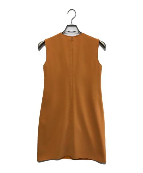 ELISABETTA FRANCHI（エリザベッタフランキ）ELISABETTA FRANCHI (エリザベッタフランキ) ノースリーブワンピース オレンジ サイズ:40の古着・服飾アイテム
