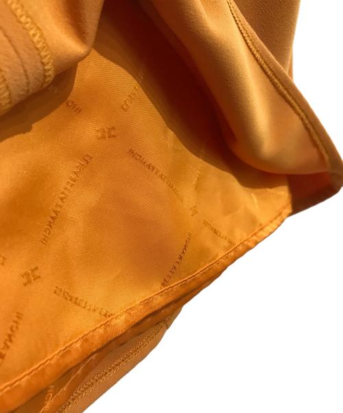 ELISABETTA FRANCHI（エリザベッタフランキ）ELISABETTA FRANCHI (エリザベッタフランキ) ノースリーブワンピース オレンジ サイズ:40の古着・服飾アイテム