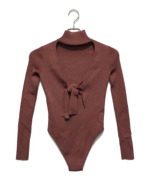 LEINWANDE（ラインヴァンド）LEINWANDE (ラインヴァンド) ボディスーツニット ボルドー サイズ:Freeの古着・服飾アイテム