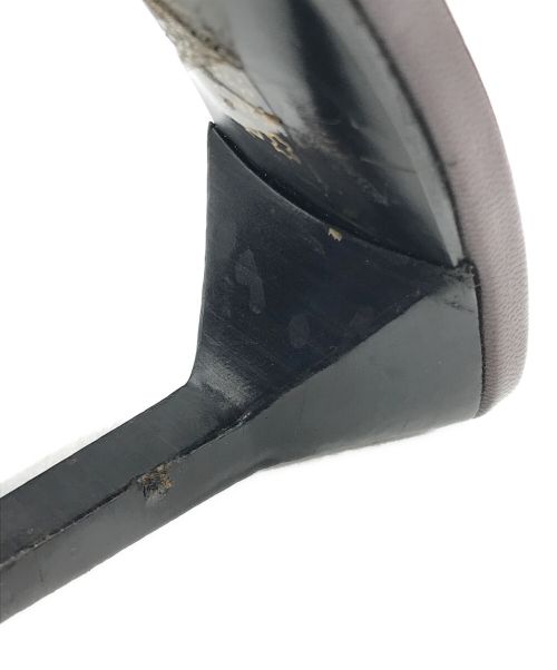 GUCCI（グッチ）GUCCI (グッチ) アンクルストラップミュール ブラック サイズ:34.5の古着・服飾アイテム