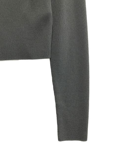 VERMEIL par iena（ヴェルメイユ パー イエナ）VERMEIL par iena (ヴェルメイユ パー イエナ) Vis/Ny クルーネックカーディガン ブラック サイズ:ーの古着・服飾アイテム