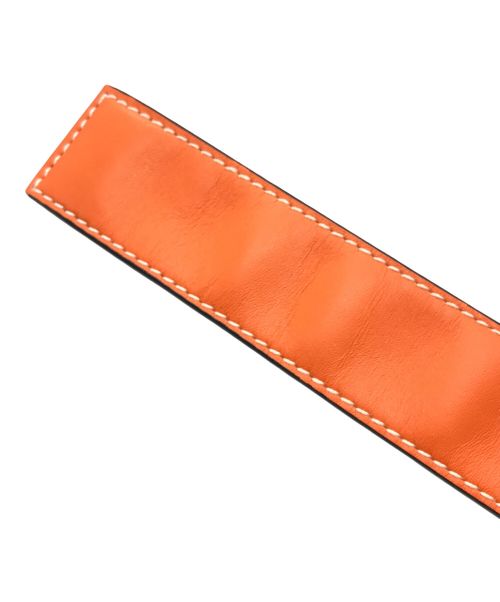 LOEWE（ロエベ）LOEWE (ロエベ) アナグラムレザーバングル オレンジ サイズ:ーの古着・服飾アイテム