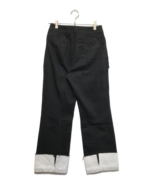 ADORE（アドーア）ADORE (アドーア) ブランプリントパンツ ブラック サイズ:36の古着・服飾アイテム