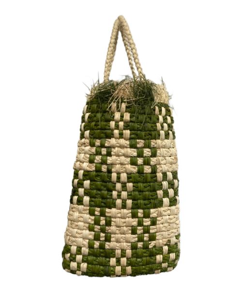 MARNI（マルニ）MARNI (マルニ) サンセットバッグ ベージュ×グリーンの古着・服飾アイテム