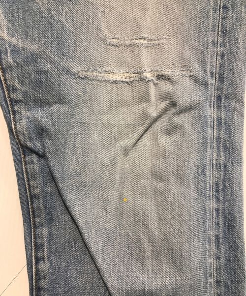 ordinary fits（オーディナリーフィッツ）ordinary fits (オーディナリーフィッツ) FRENCH Blueクラッシュデニムパンツ スカイブルー サイズ:W30の古着・服飾アイテム