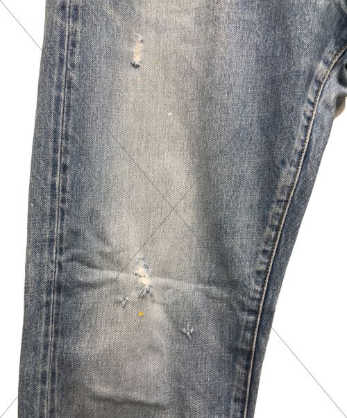 ordinary fits（オーディナリーフィッツ）ordinary fits (オーディナリーフィッツ) FRENCH Blueクラッシュデニムパンツ スカイブルー サイズ:W30の古着・服飾アイテム