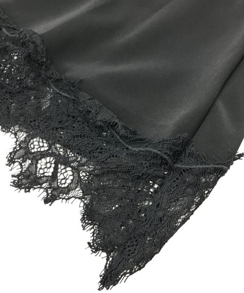 LE CIEL BLEU（ルシェルブルー）LE CIEL BLEU (ルシェルブルー) Lace Trim Sleevless Top ブラック サイズ:36の古着・服飾アイテム