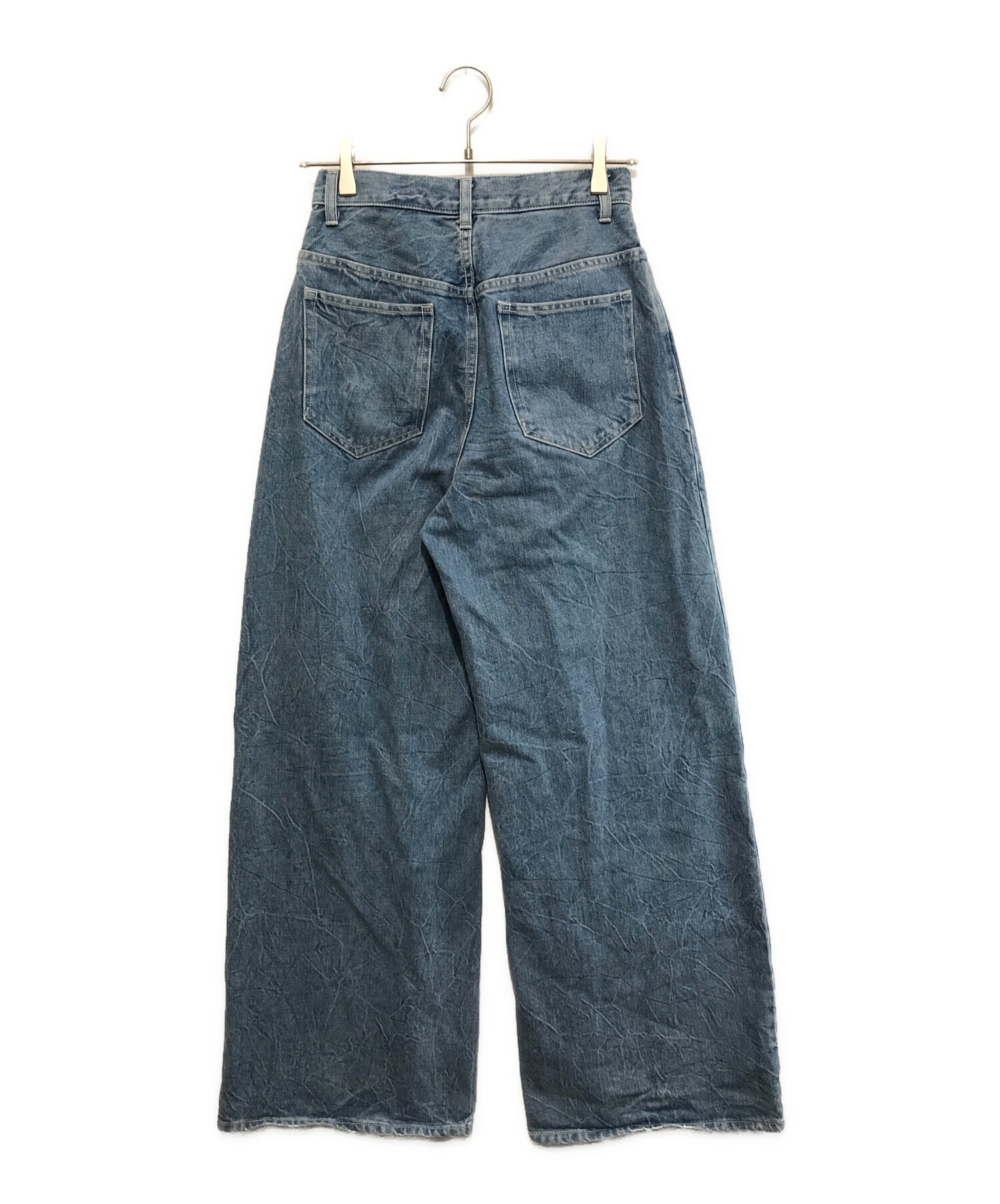 LE CIEL BLEU (ルシェルブルー) Front Tuck Wide Denim Pants LE CIEL BLEU (ルシェルブルー) Front Tuck Wide Denim Pants