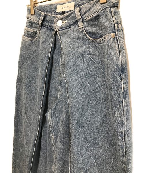LE CIEL BLEU（ルシェルブルー）LE CIEL BLEU (ルシェルブルー) Front Tuck Wide Denim Pants（フロントタックワイドデニムパンツ） ブルー サイズ:36の古着・服飾アイテム