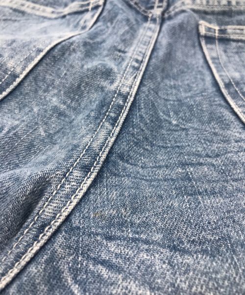 LE CIEL BLEU（ルシェルブルー）LE CIEL BLEU (ルシェルブルー) Front Tuck Wide Denim Pants（フロントタックワイドデニムパンツ） ブルー サイズ:36の古着・服飾アイテム