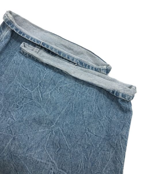 LE CIEL BLEU（ルシェルブルー）LE CIEL BLEU (ルシェルブルー) Front Tuck Wide Denim Pants（フロントタックワイドデニムパンツ） ブルー サイズ:36の古着・服飾アイテム