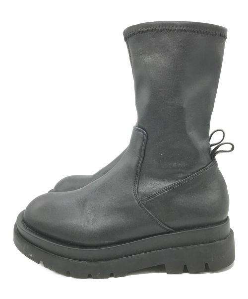 FRAY ID（フレイ アイディー）FRAY ID (フレイ アイディー) トラックソールストレッチブーツ ブラック サイズ:36の古着・服飾アイテム