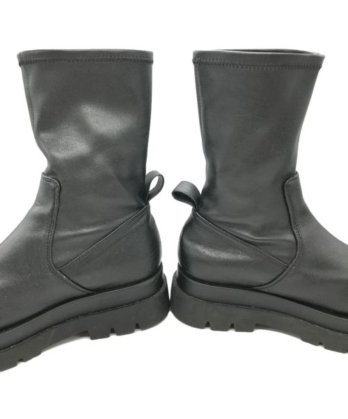 FRAY ID（フレイ アイディー）FRAY ID (フレイ アイディー) トラックソールストレッチブーツ ブラック サイズ:36の古着・服飾アイテム