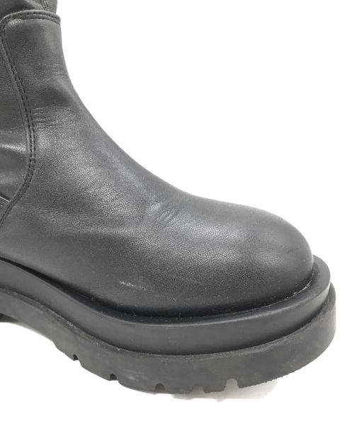 FRAY ID（フレイ アイディー）FRAY ID (フレイ アイディー) トラックソールストレッチブーツ ブラック サイズ:36の古着・服飾アイテム