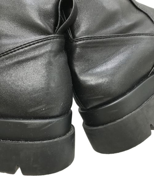 FRAY ID（フレイ アイディー）FRAY ID (フレイ アイディー) トラックソールストレッチブーツ ブラック サイズ:36の古着・服飾アイテム