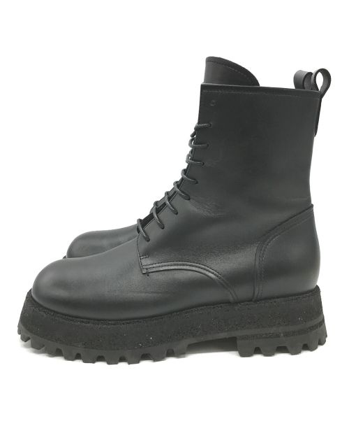 SIDANHA（シダナ）SIDANHA (シダナ) レースアップブーツ ブラック サイズ:37 1/2の古着・服飾アイテム